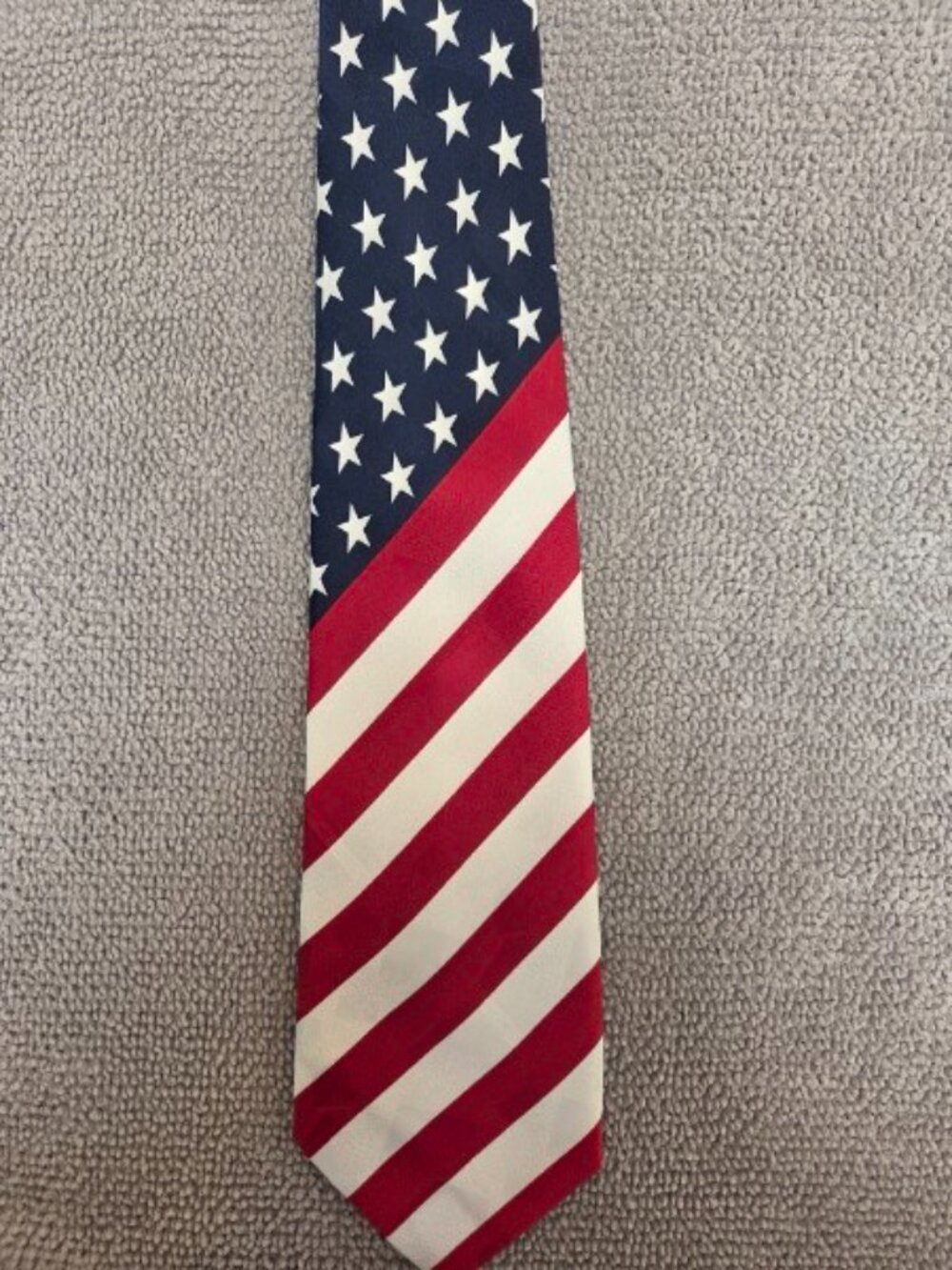 Men's USA National Flag, 4th of July, Polyester Tie (4")
